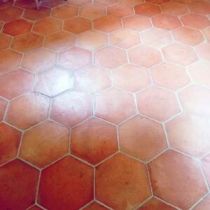 loseta hexagonal de barro
